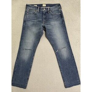 J Crew Mens 484 Blue Jeans 30 Slim Fit Button Fly Every Stitch Considered READ